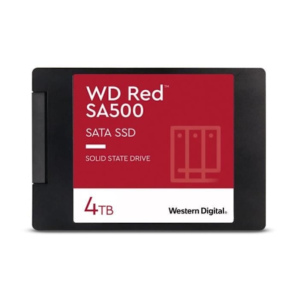 SSD - WESTERN DIGITAL - WD Red SA500 - 4 To - Intern - 2.5 tommer