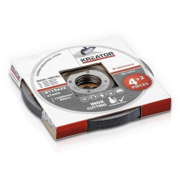 Skärskivor - KREATOR - KRT070410 - 115 mm - Metall - För rostfritt stål Grön