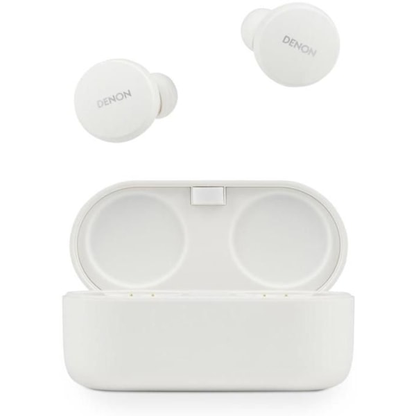 Hörlurar - DENON - PerL - In-ear - Trådlös - Aktiv brusreducering Vit