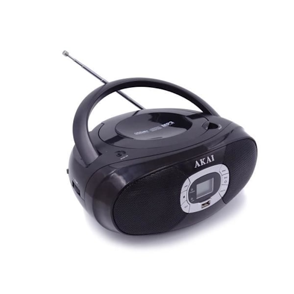 CD-afspiller - AKAI - BOOMBOX - USB - FM-radio sort