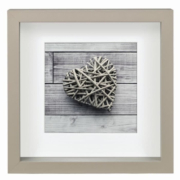 Hama Scala, MDF, Taupe, Kehys yhdelle valokuvalla, 15 x 15 cm, Neliö, Heijastava