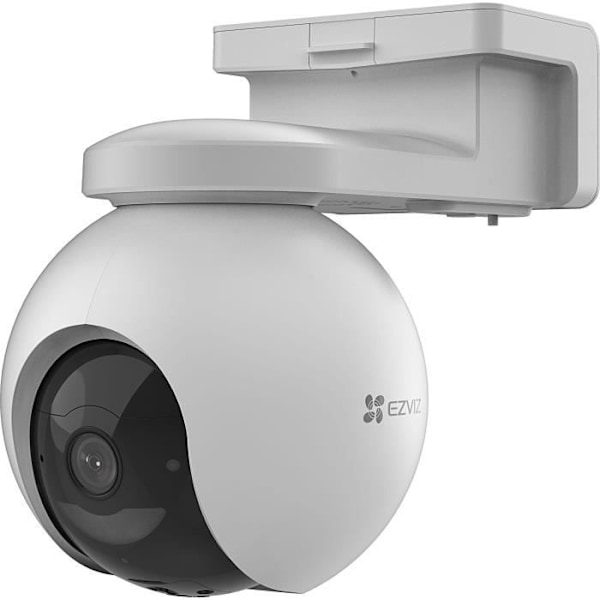 Moottoroitu ulkokamera - EZVIZ - HB8 2K - 10400 mAh akku - Värillinen yönäkö - AI-tunnistus - 360° Valkoinen