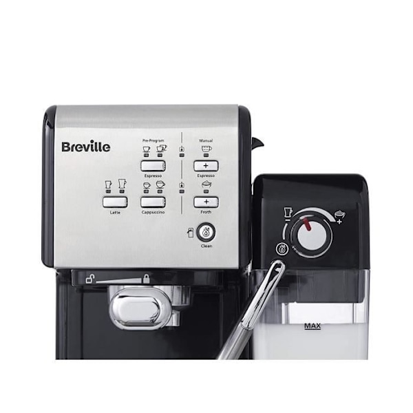 Breville - Prima Latte II espresso - latte- ja cappuccino-kahvinkeitin - 15 baarin ammattimainen pumppu ja maidonvaahdotin -