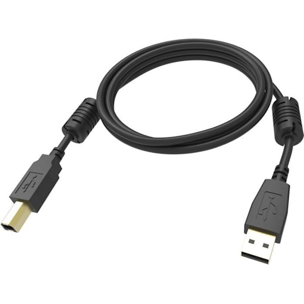 Vision - TC 1MUSB/BL - Professionell - USB-kabel - USB (M) till USB Typ B (M) - USB 2.0 - 1 m - Svart