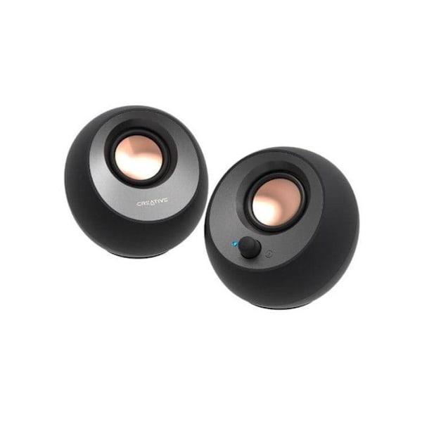 Kaiuttimet - Creative - Pebble V3 - USB-C - Bluetooth 5.0 - 2,25" täyden alueen kaiuttimet sort