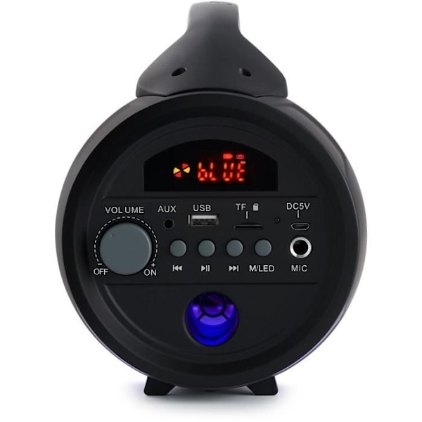 BIGBEN PARTYBTLITE Bluetooth-kaiutin - USB SD AUX IN + 1 MIKROFONI 30 CM