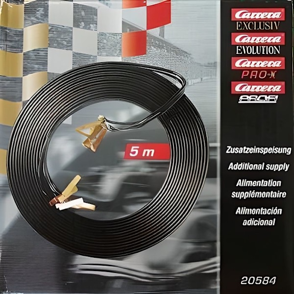 Rata ja lisävarusteet - Carrera - 1/24 ja 1/32 - Evolution and Digital - Pituus 5 m