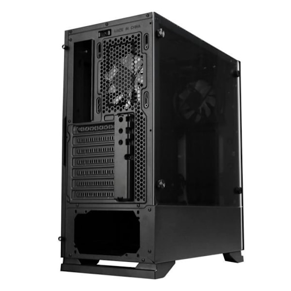 ZALMAN S5 PC CASE - Medium Tower - Sort - Hærdet glas - ATX format (S5TGBK)