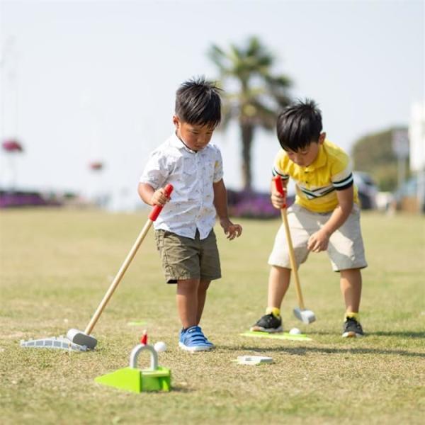 BIGJIGS Minigolf-estesarja - Ulkopelit lapsille - Valkoinen - Ulkona