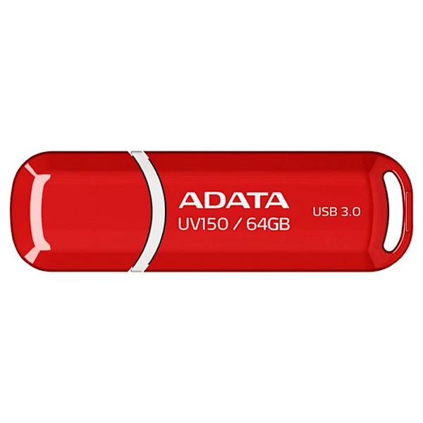 ADATA USB-muistitikku 64 Gt USB3.0 UV150 punainen - AUV150-64G-RRD