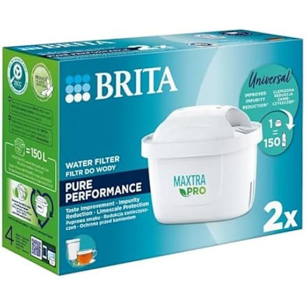 Brita Maxtra Pro Filter Kanna Filter - Set med 2 - Flerfärgad mångfärgad