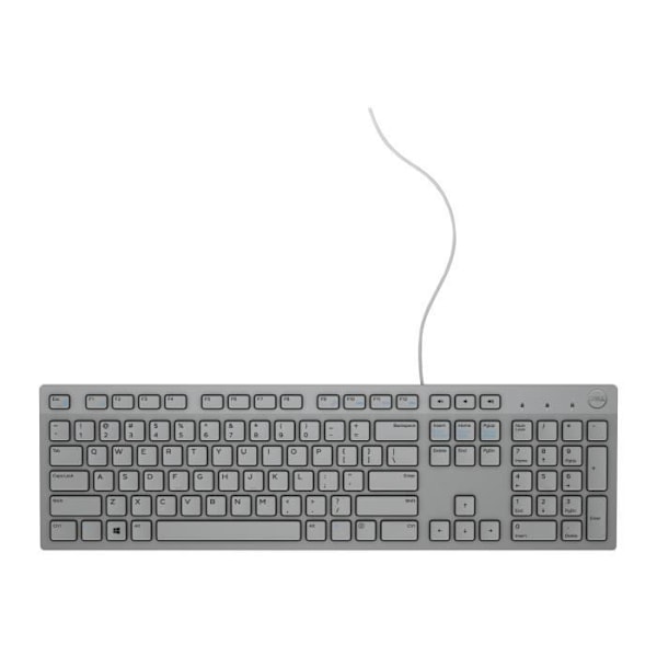 Dell KB216 USB-tastatur - Grå - UK QWERTY - Multimedietaster - Komfortabelt design