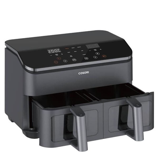 COSORI Luftfriture med Dual Basket Chef Edition 8,5 liter sort