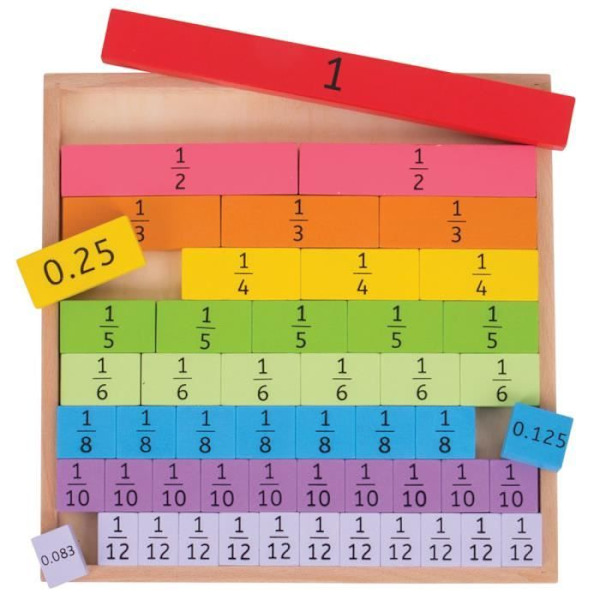 Fraction board - Tuntematon merkki - Opetuslelu lapsille