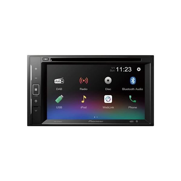 Autoradio - PIONEER - AVH-A240DABDAB - DVD - USB - 2 DIN - 6,2" - DAB+ - Bluetooth