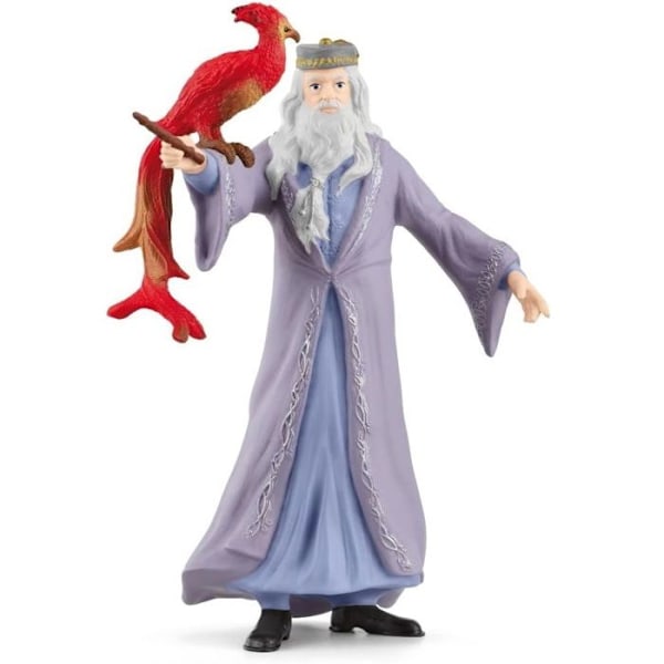 Figur Dumbledore och Fumseck, Harry Potter, för barn från 6 år, Schleich 42637 Harry Potter, Universum WIZARDING WORLD Flerfärgad