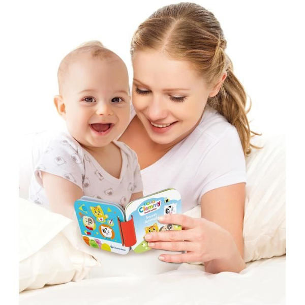 Clementoni - Cubes & Animals Soft Clemmy - 6 kuber + 3 tecken + Bok Flerfärgad