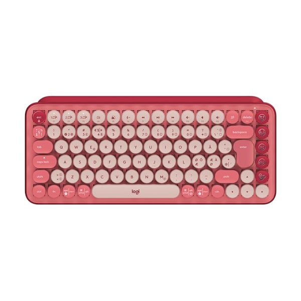 Clavier - Logitech - POP Keys - Langaton - QWERTY - Pan Nordic - Ruskea Taktile
