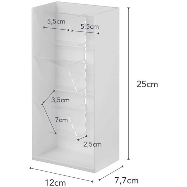 Makeup opbevaring Tower hvid
