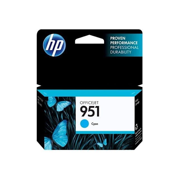 HP 951 syaani mustepatruuna Officejet-tulostimeen - 700 sivua
