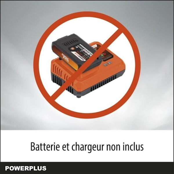 Batteridrevet kædesav Powerplus Dual Power POWDPG7576 - 40V, 350mm skær, uden batteri eller oplader orange