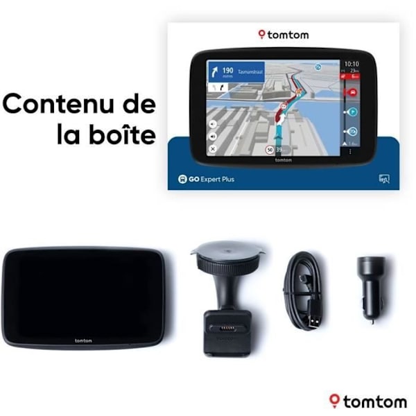 TomTom - GO Expert 7 Plus - GPS För Tunga Lastbilar, Bussar, Bilar - Ruttplanering - TomTom Trafik - Världskarta