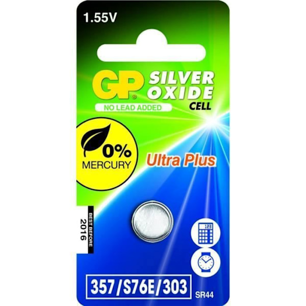 GP Batteries hopea Nappiparisto Gp D357 - SR44