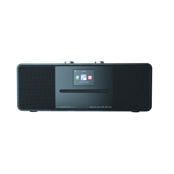 DAB+/FM/CD internetradio - Albrecht - DR 690 CD - Sort - Bluetooth - 2 x 10 W RMS Svart