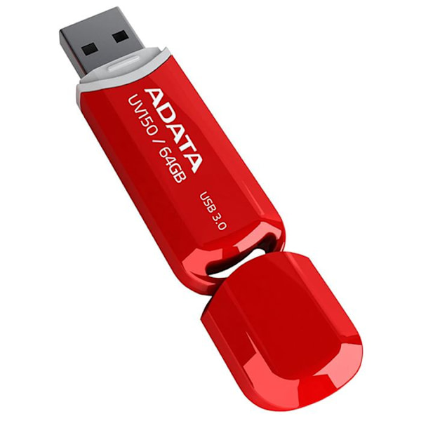 ADATA USB-muistitikku 64 Gt USB3.0 UV150 punainen - AUV150-64G-RRD