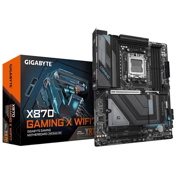 Moderkort - GIGABYTE - X870 GAMING X WIFI7 - Socket AM5 - DDR5 - Wi-Fi 7