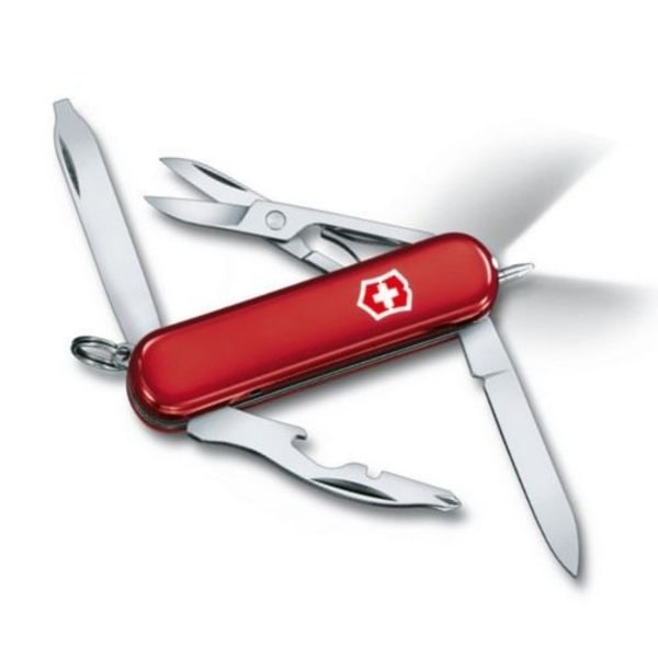 Victorinox 0.6366 schweizisk lommekniv + LED Röd