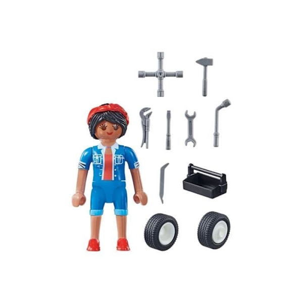 PLAYMOBIL - 71164 - Special Plus Mechanic - Mixed - 4 vuotta - Sininen Blå