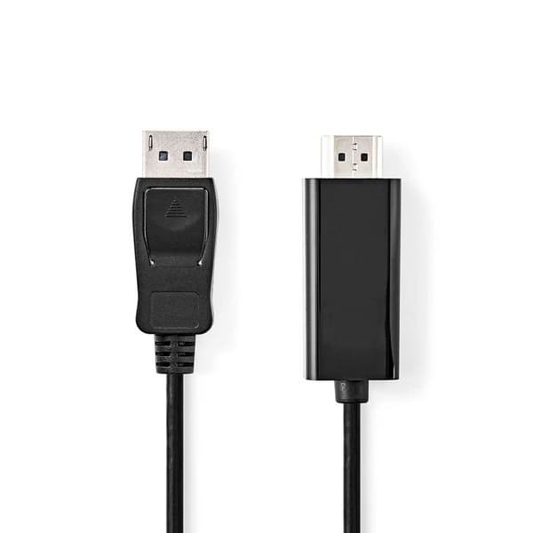 Displayport-kabel - NEDIS - CCGL37100BK30 - 1080p - 3,00 m - Nickeledpläterad
