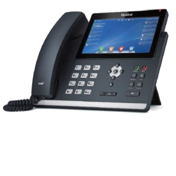 VIDEO KONFERENCE, IP- og VoIP-telefoner, IP- og VoIP-telefoner, Fast IP, Yealink Telefoni T48u Telefon 16 SIP-konti Poe