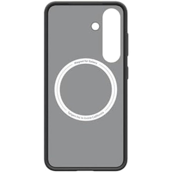 Coque - SPIGEN - Galaxy S25 - TPU och polykarbonat - Starka magneter - Mjuk svart frostad Noir frostad.