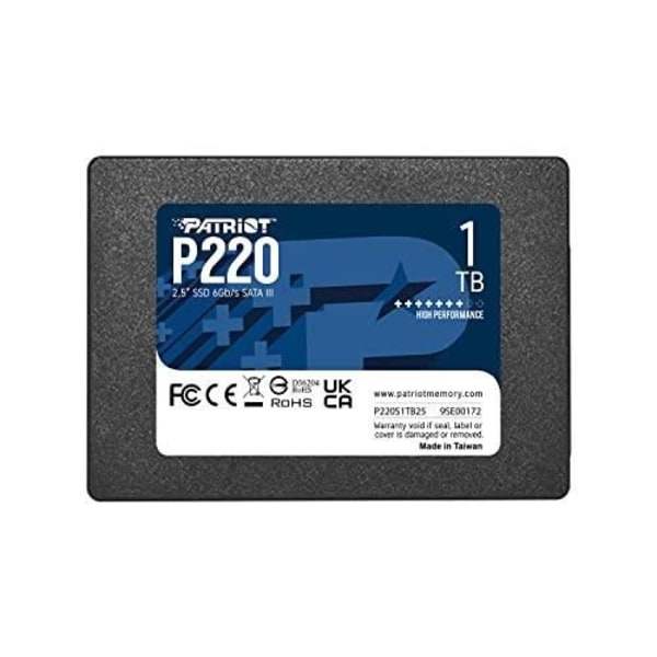 Harddisk - PATRIOT - P220 1 TB - SATA III 6 Gb/s - 2,5'