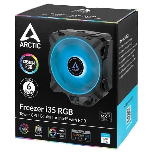 Prosessorin tuuletin - ARCTIC - Pakastin i35 RGB - 12cm - Suora kosketustekniikka - RGB-valaistus