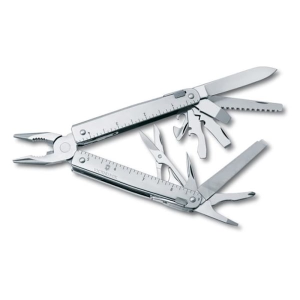 Monitoimipihdit - VICTORINOX - Swisstool 12 osaa - Nylonkotelo - Kahva 11,5 cm - Punainen
