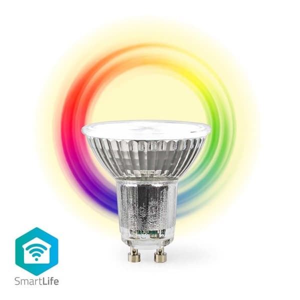 Smart LED-spottlampor - NEDIS - GU10 - 5W - 345lm - 6500K Grå