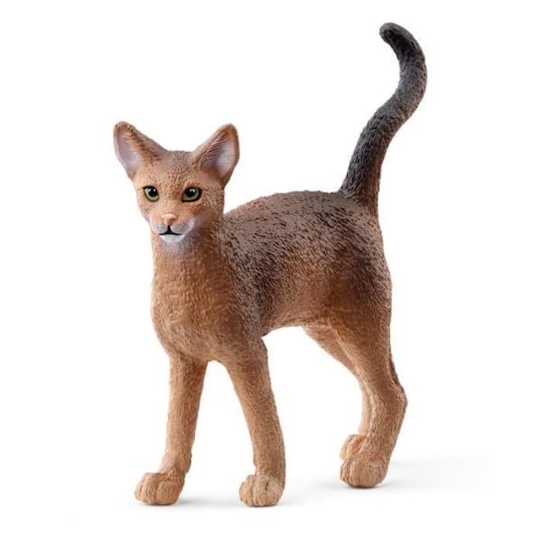 Figuriini - SCHLEICH - Abessinian kissa - Vaaleanruskea takki - Farm World Flerfärgad
