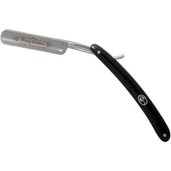 Rett barberblad - BOKER - King Cutter Sort 5/8 - Sort
