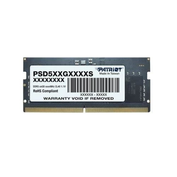 SODIMM RAM -muisti - PATRIOT MEMORY - PSD58G560041S - DDR5 8 Gt - 5600 MHz - Plug and Play