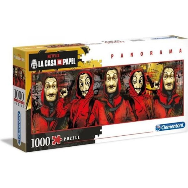 Puslespil La Casa de Papel - Clementoni - 1000 brikker - Tegnefilm og tegneserier - Voksen