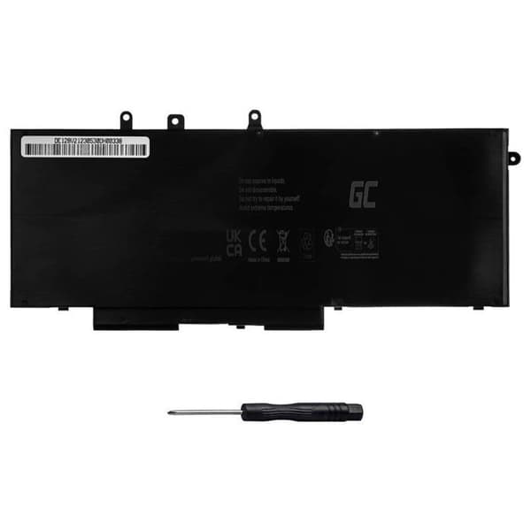 Batteri för Bärbar Dator - Green Cell - 93FTF GJKNX - 6000 mAh - Li-polymer - Kompatibel med Dell Latitude