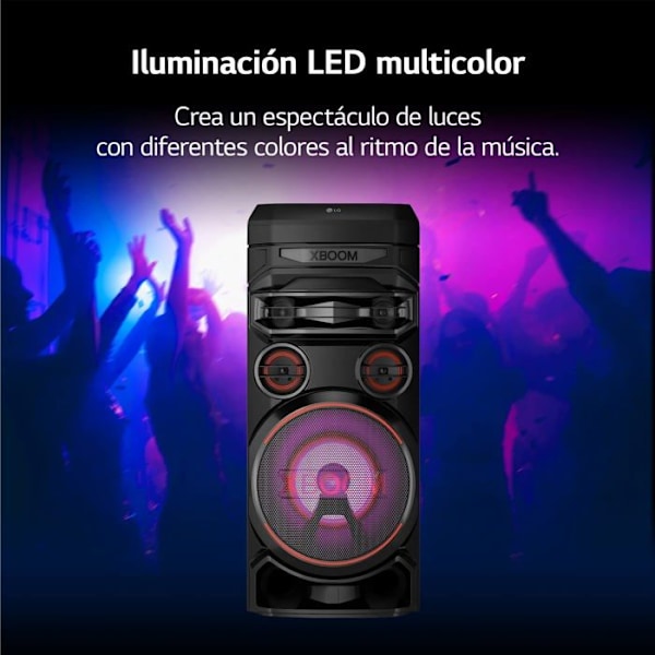 Aftager til fest - LG Electronics - XBOOM RNC7 - 20,32 cm - Bluetooth - Håndfri funktion sort