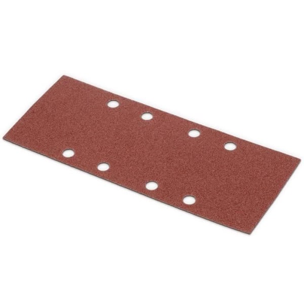 Förpackning med 5 rektangulära slippapper 93 x 230 mm Korn 80