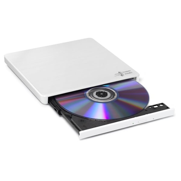 Ulkoinen DVD-poltin - HITACHI-LG - GP60NW60 - Ultra Slim - USB 2.0 - Valkoinen