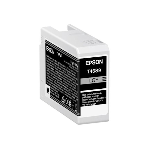 Tonerbeholder - Epson - T46S9 - Lys grå - Pigmentblæk - Kompatibel generisk