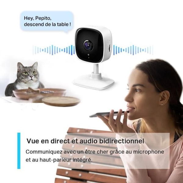 Tp Link övervakningskamera WiFi Inomhus videoövervakningskamera 2MP