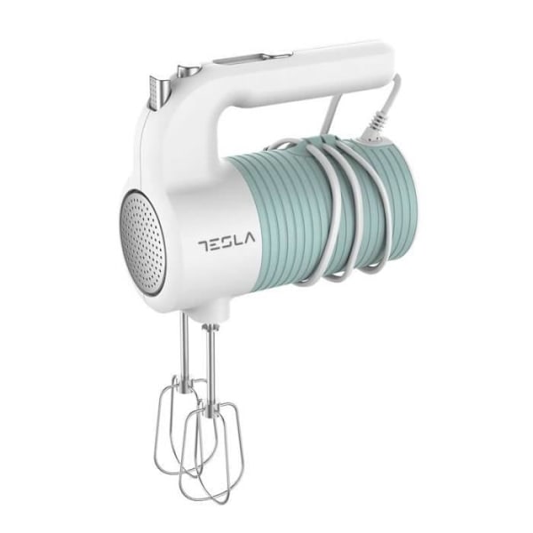TESLA - MX510BWS - Sähkökkoottaja - 5 nopeutta - Ergonominen kahva - Teho 350W - Sininen ja valkoinen